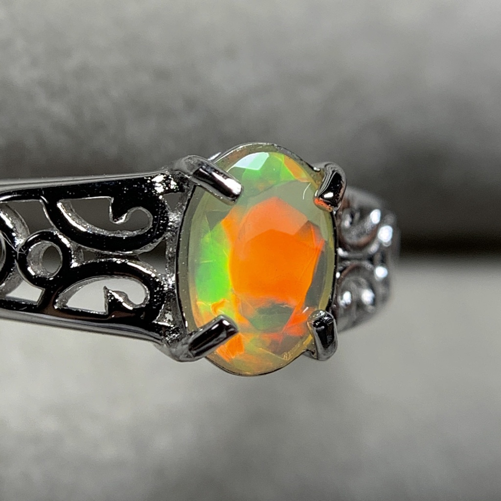 オパールのアラベスク調リングF