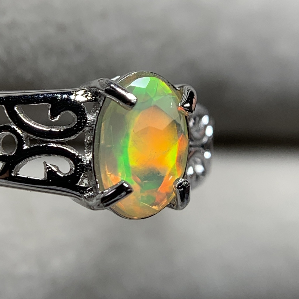 オパールのアラベスク調リングF