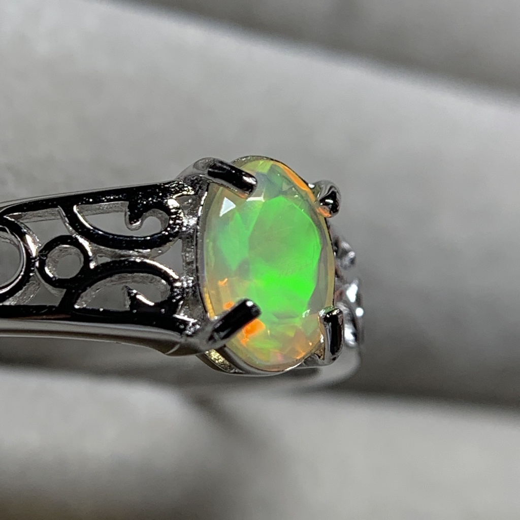 オパールのアラベスク調リングF