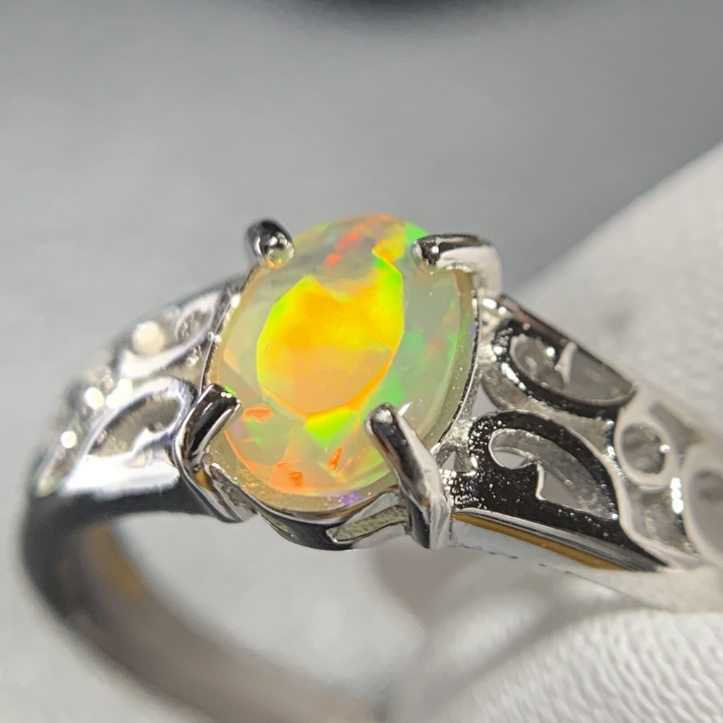 オパールのアラベスク調リングF