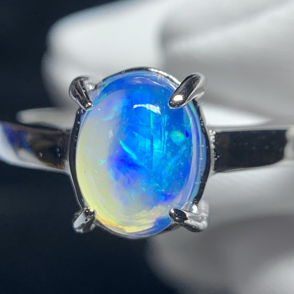 オパールのプレーンリングB