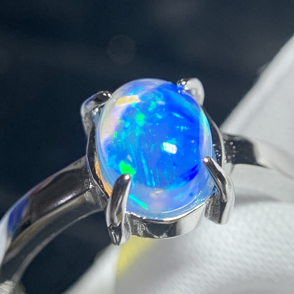 オパールのプレーンリングB