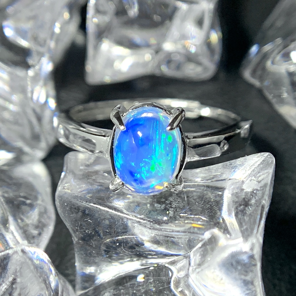 オパールのプレーンリングB