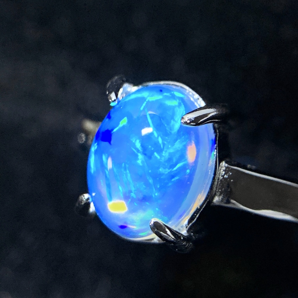 オパールのプレーンリングB