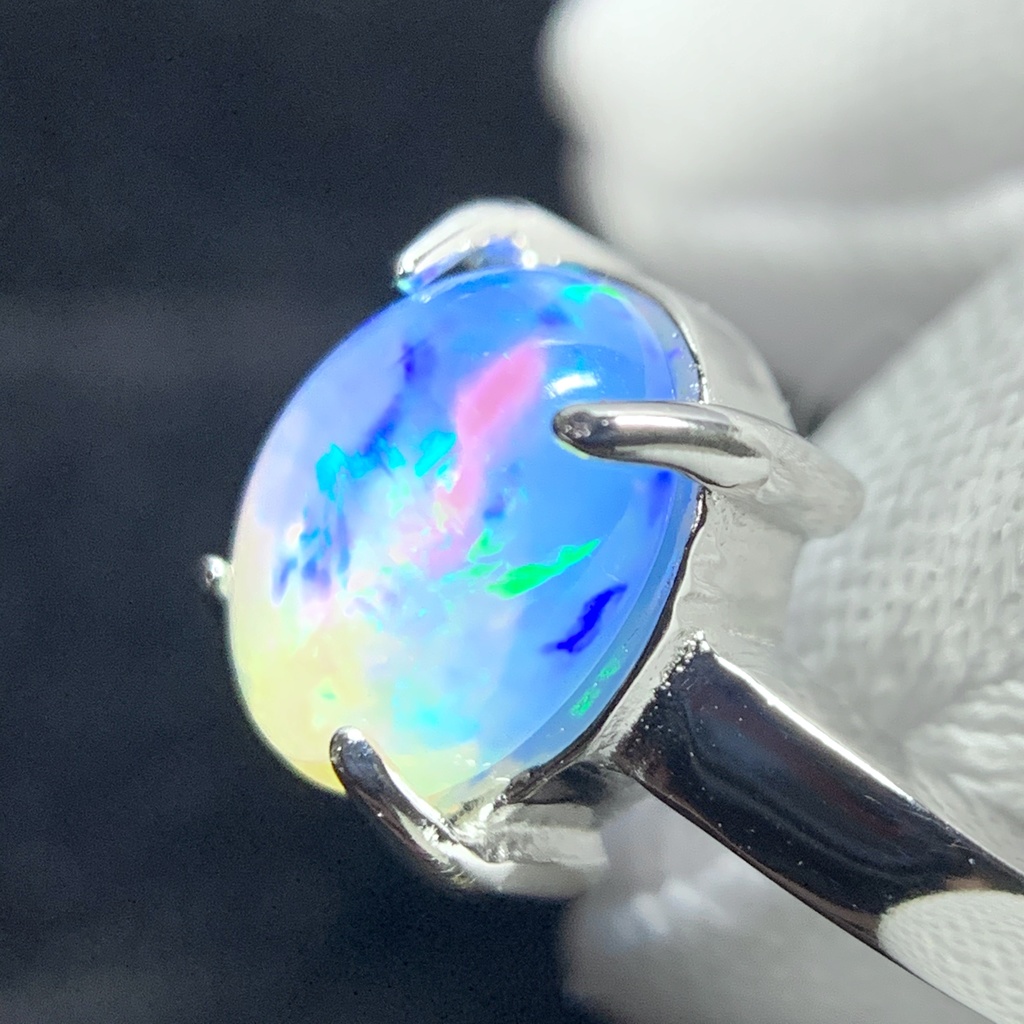 オパールのプレーンリングB