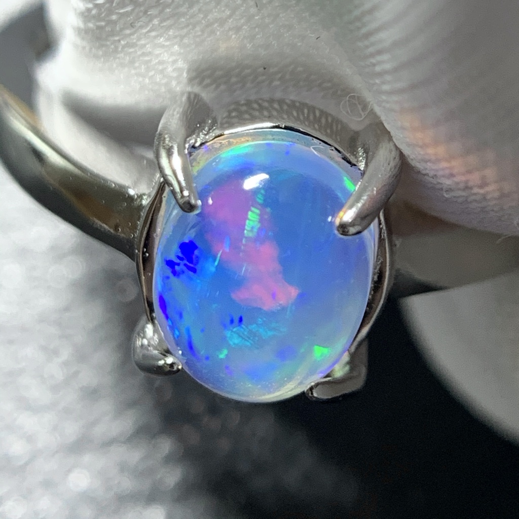 オパールのプレーンリングB