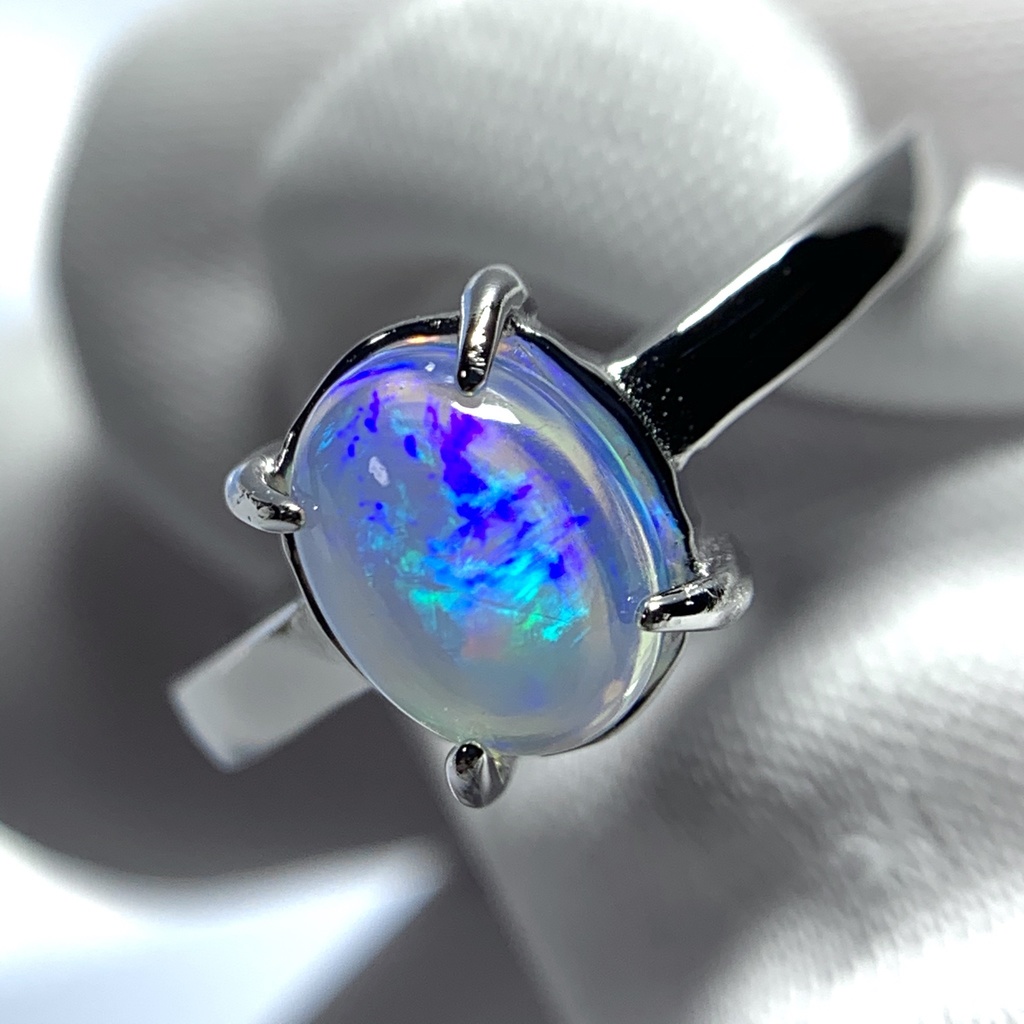 オパールのプレーンリングB