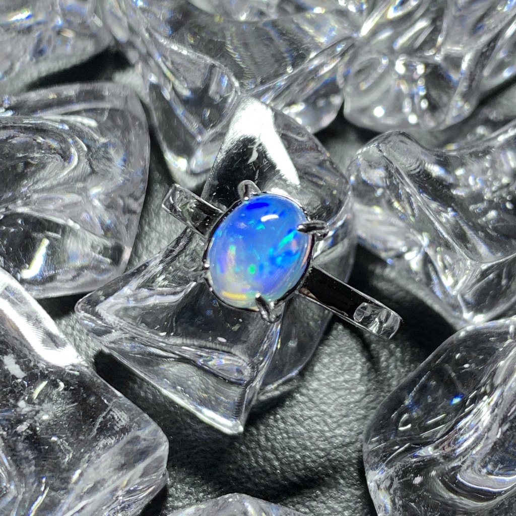 オパールのプレーンリングB