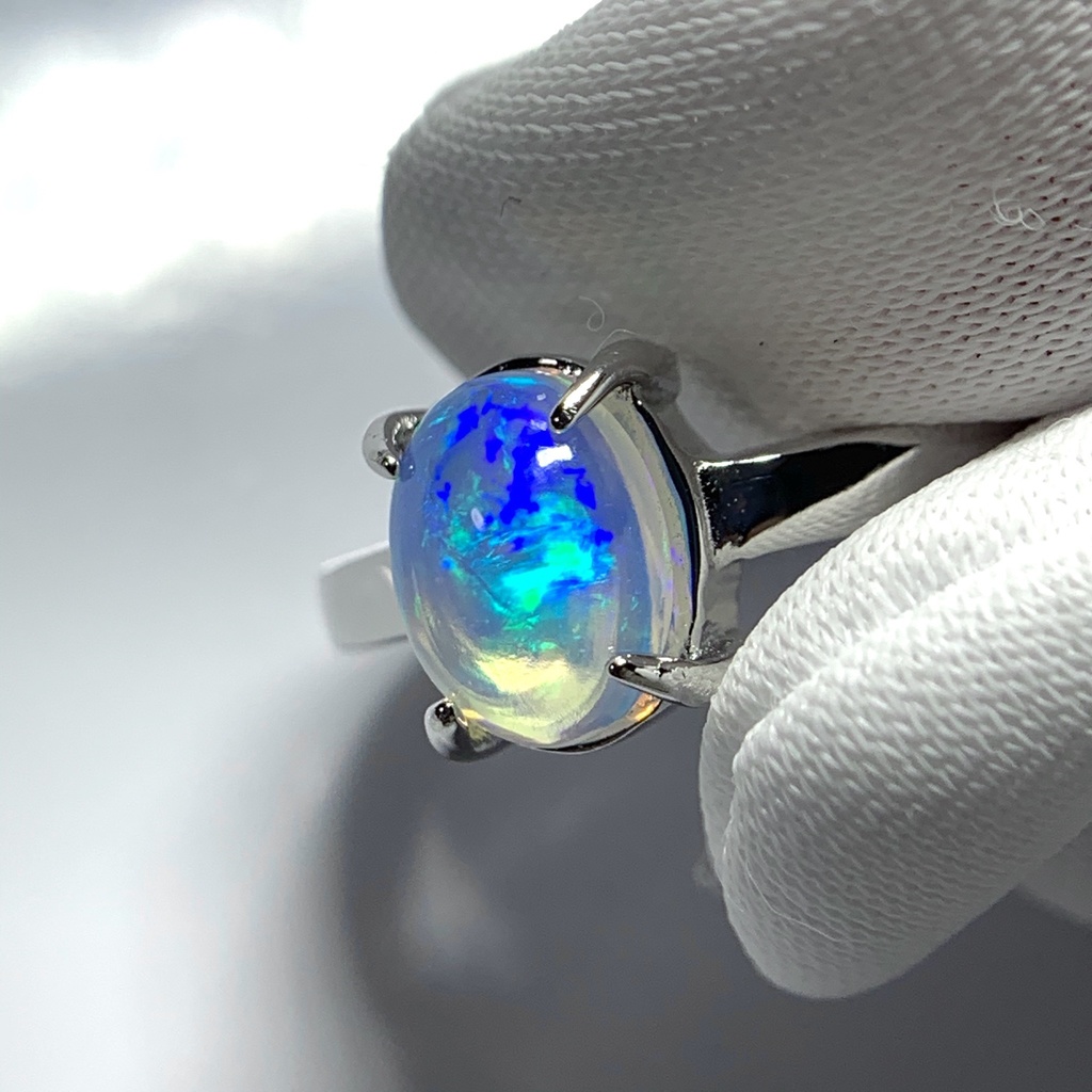 オパールのプレーンリングB