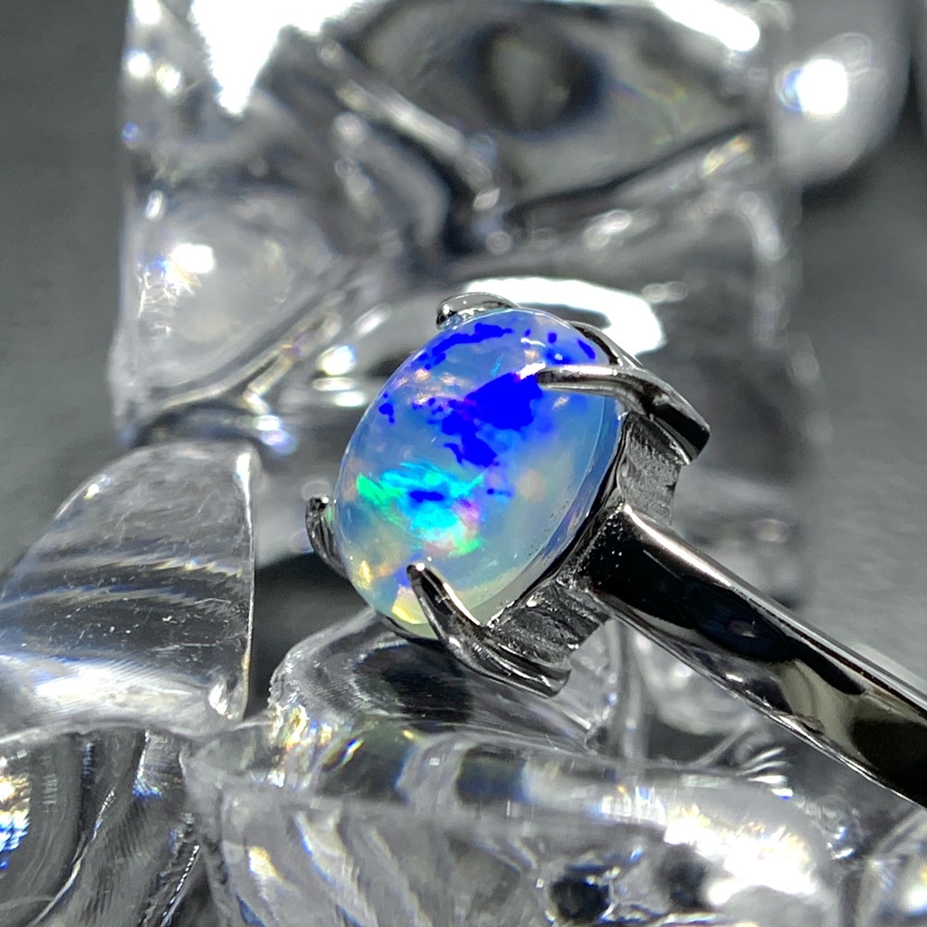 オパールのプレーンリングB