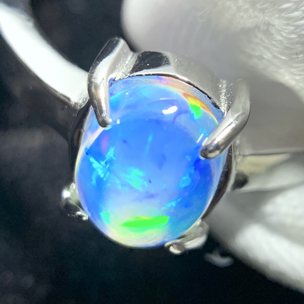 オパールのプレーンリングB