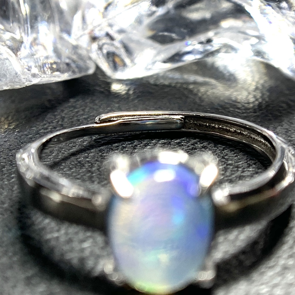 オパールのプレーンリングB