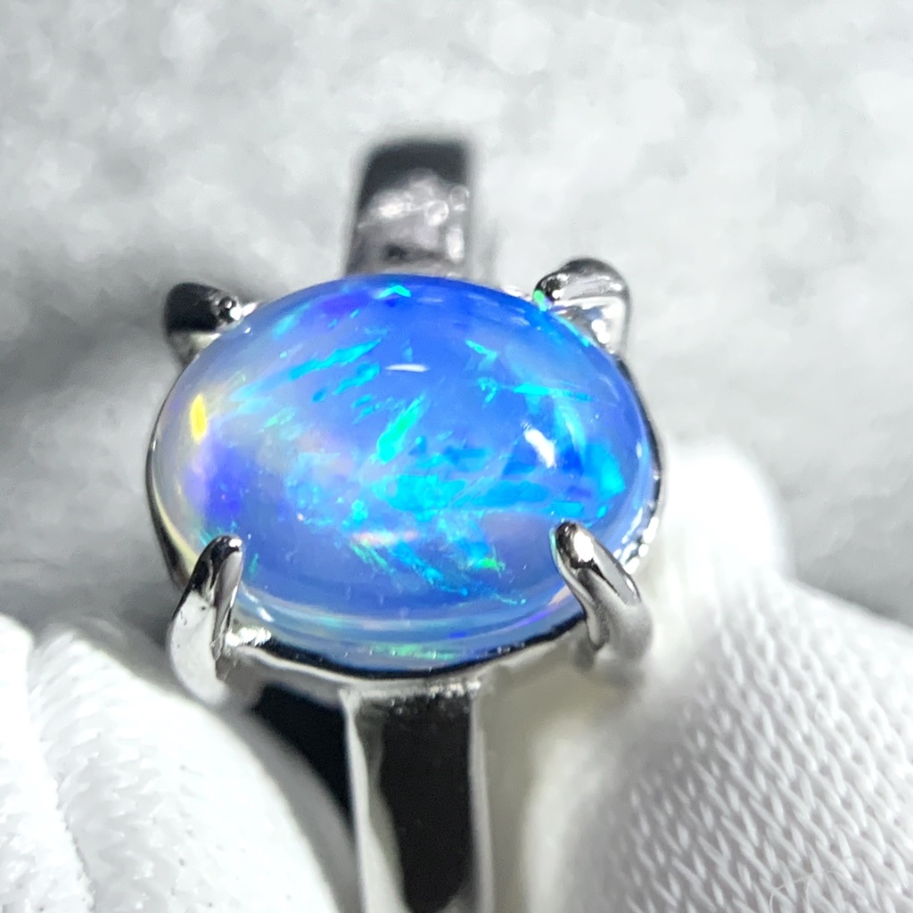 オパールのプレーンリングB