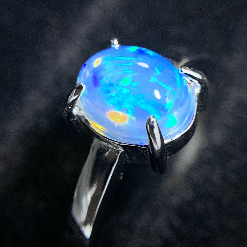 オパールのプレーンリングB