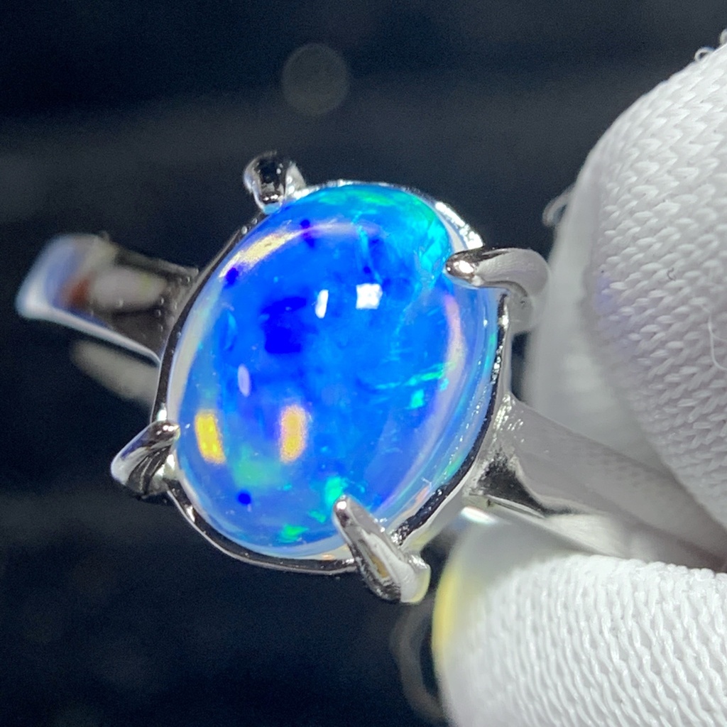 オパールのプレーンリングB