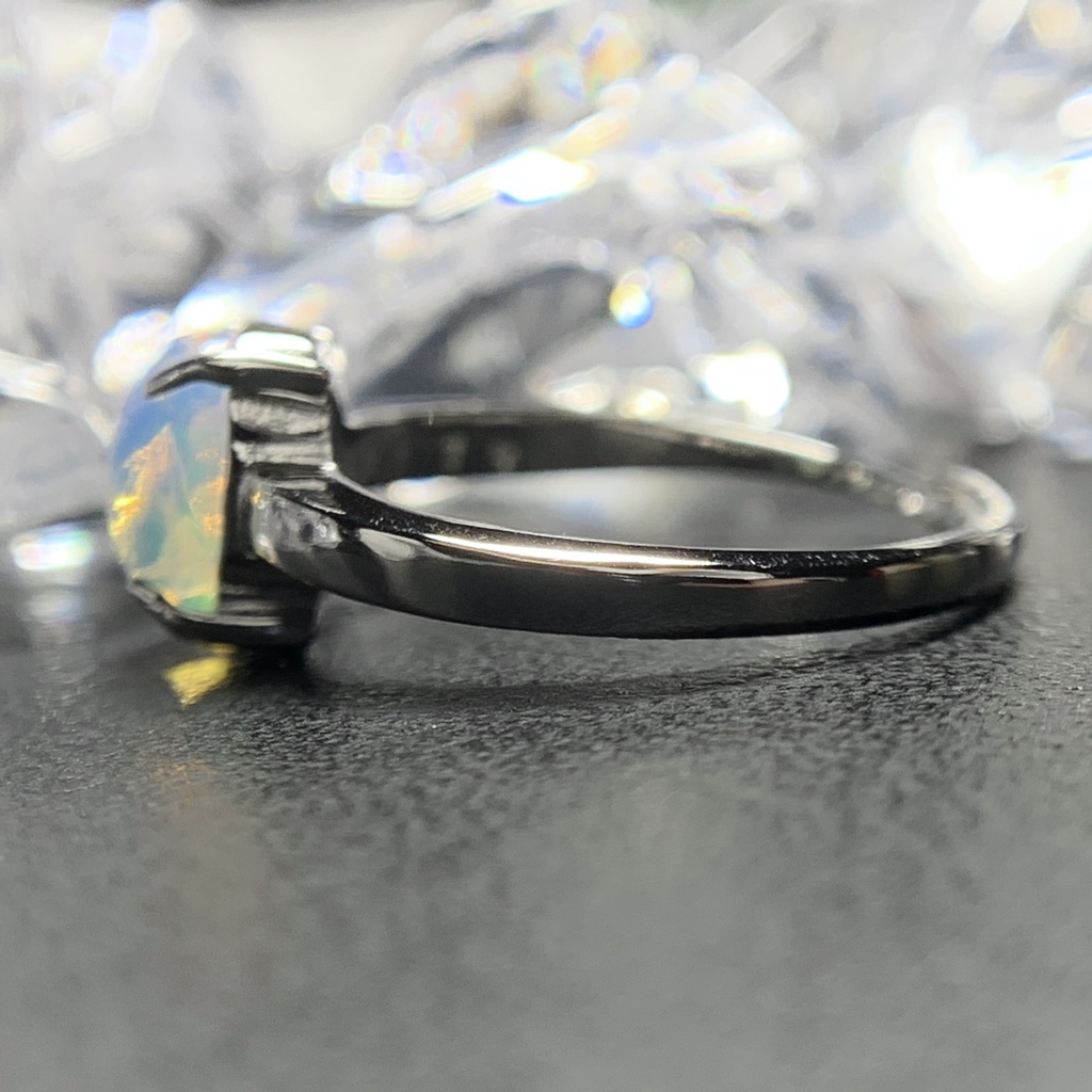 オパールのプレーンリングB