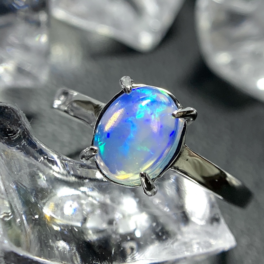 オパールのプレーンリングB