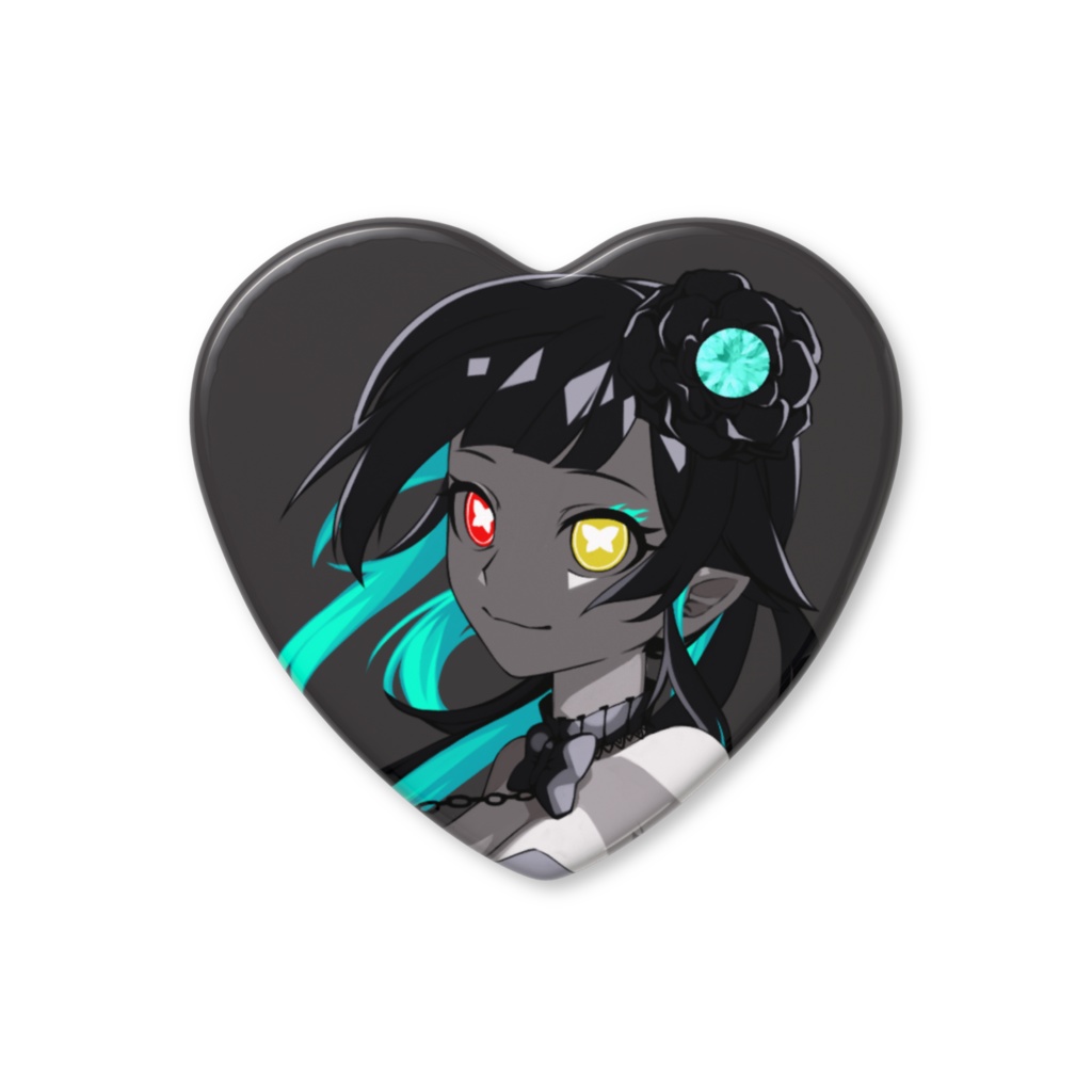 ナナアリ ハート缶バッジ ♡