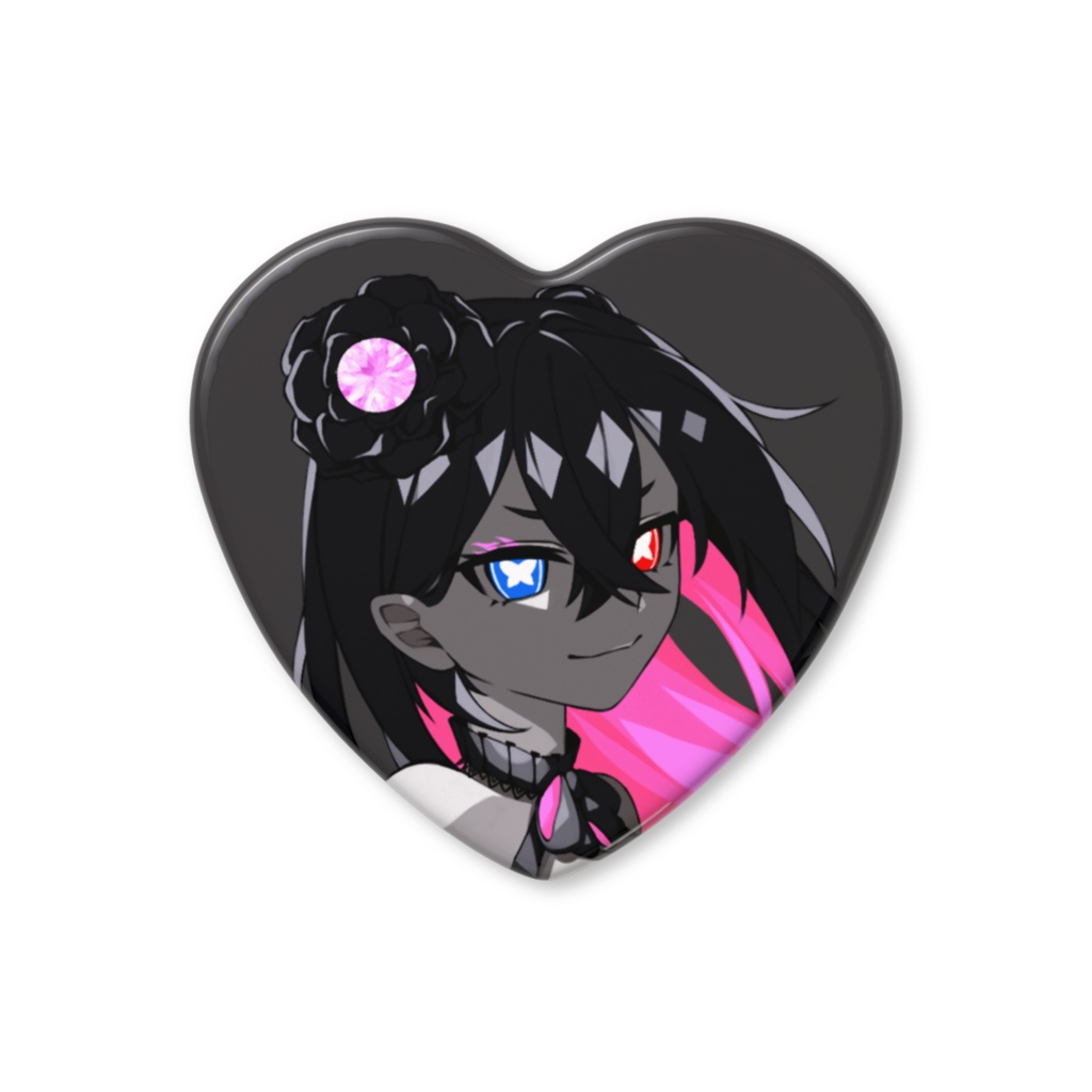 ナナアリ ハート缶バッジ ♡