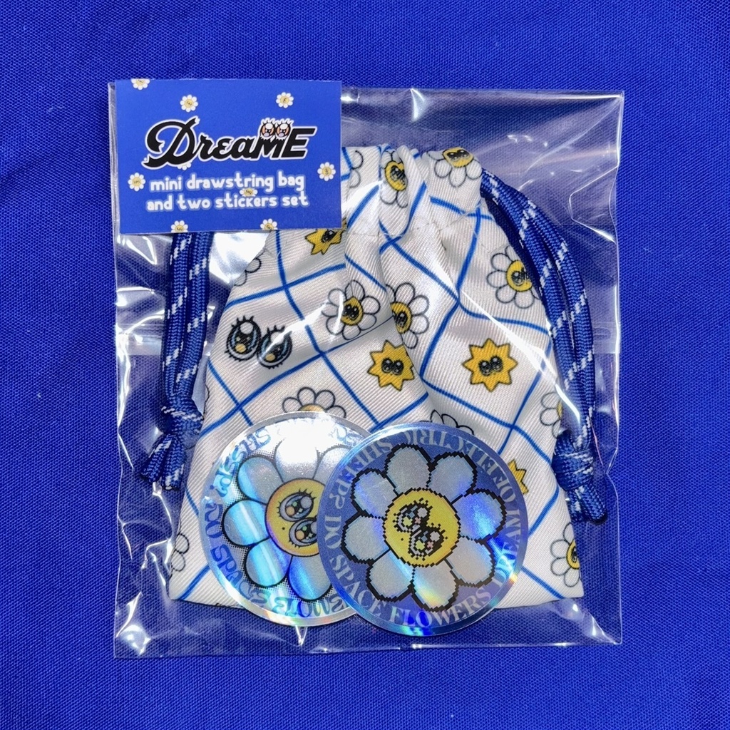 デイジー巾着&ステッカーセット〖ホワイト〗