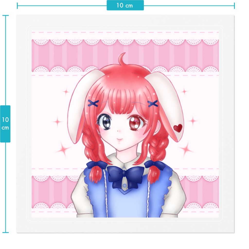 うさ耳女の子 と ねこ耳男の子