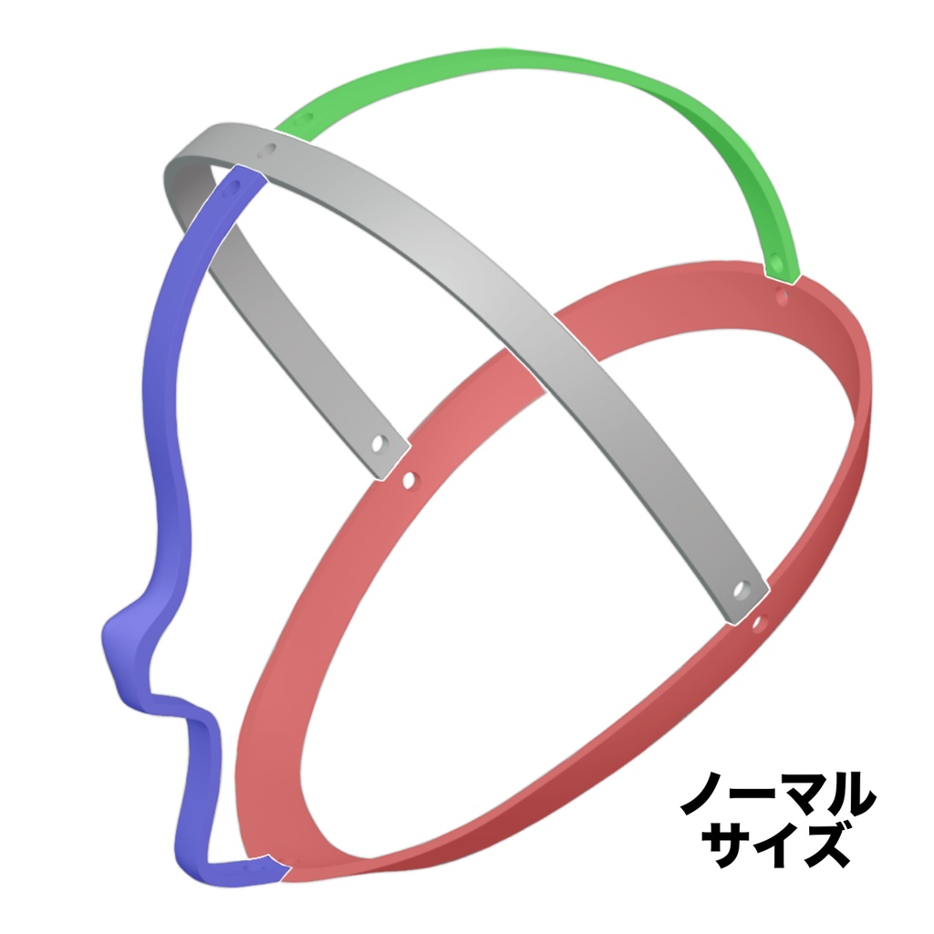 3Dプリントマスク_サイズ確認キット