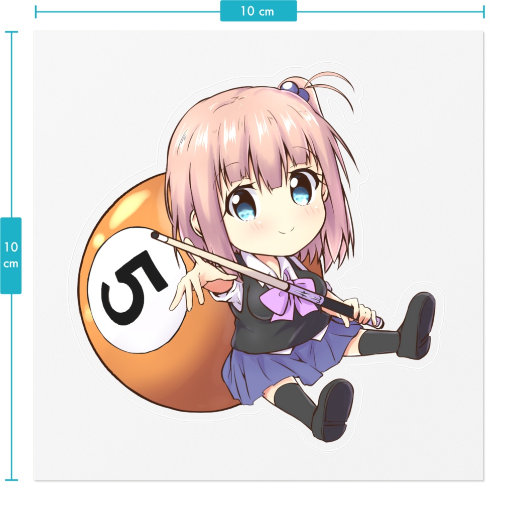 10x10cmステッカー 横山りか