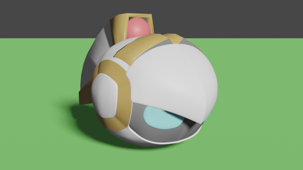 【無料3D素材】ボンバーガール プラチナの髪飾り【クリスタ利用可能】