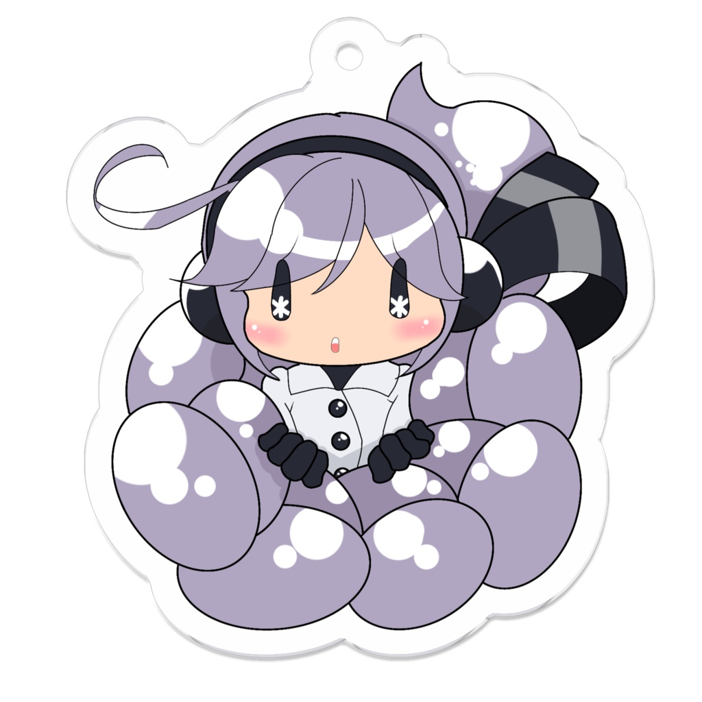 ちびユフちゃんのアクキー(50mm寸)