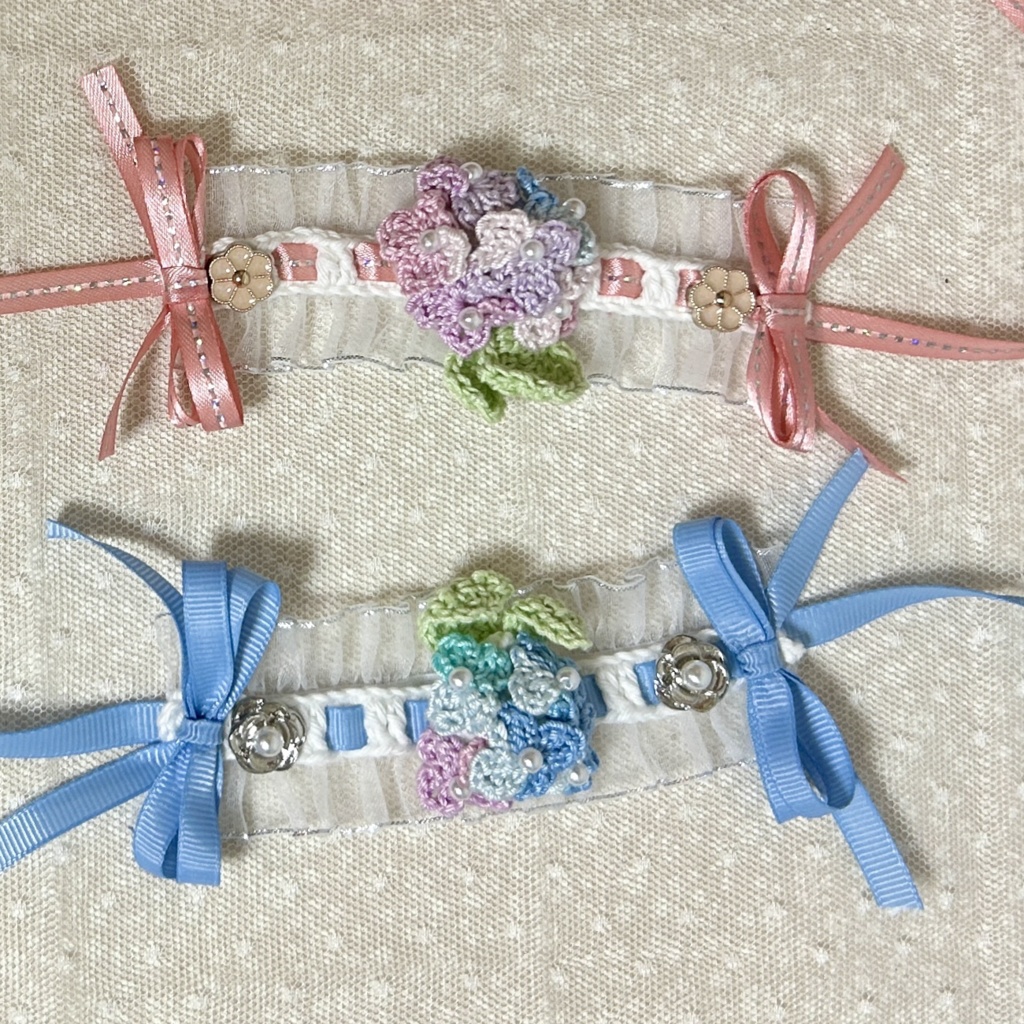 あじさいのヘッドドレス