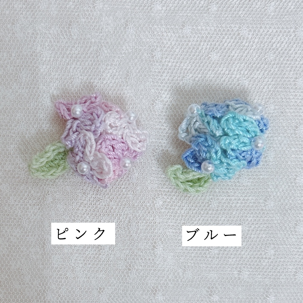 あじさいのヘアアクセサリー