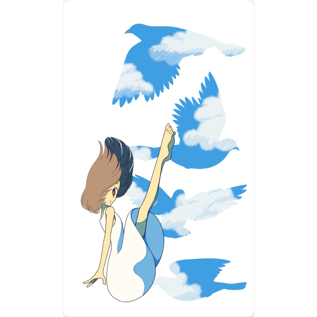 スマホステッカー 飛翔