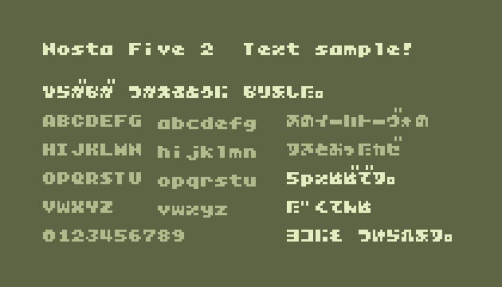 [Font] Nosta Five 2