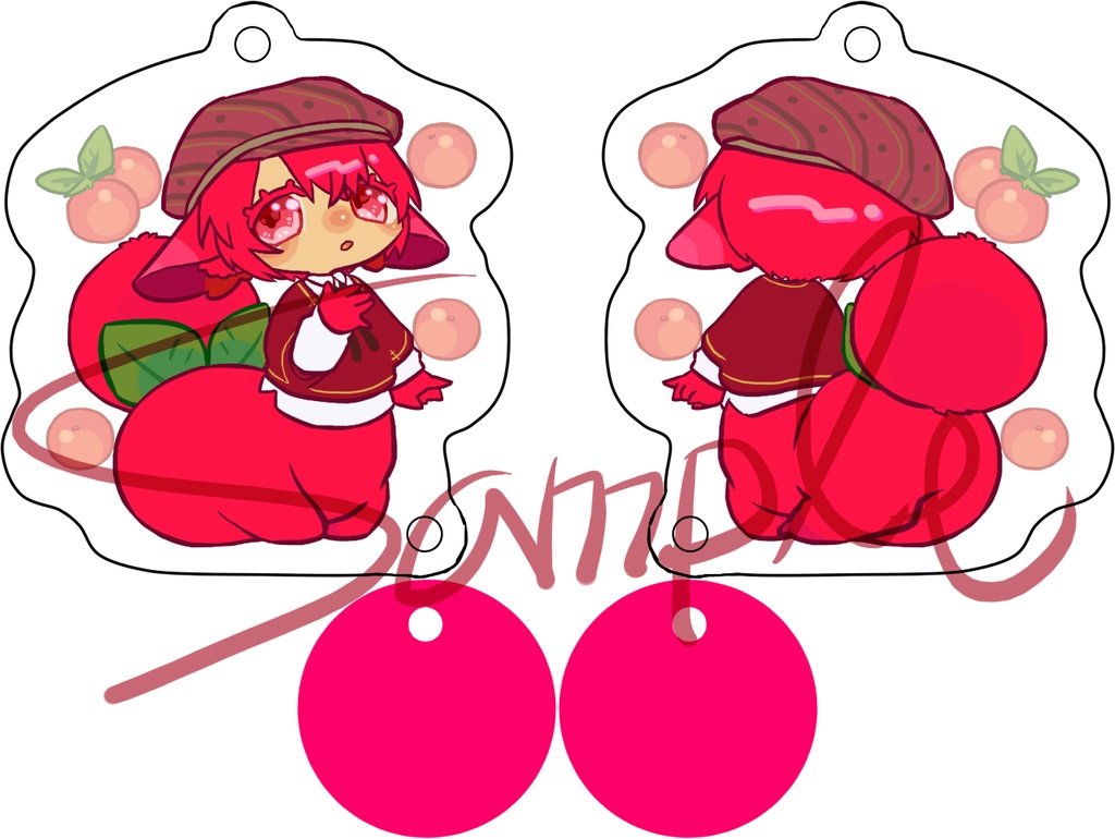 ベリィキッスアクリルキーホルダー