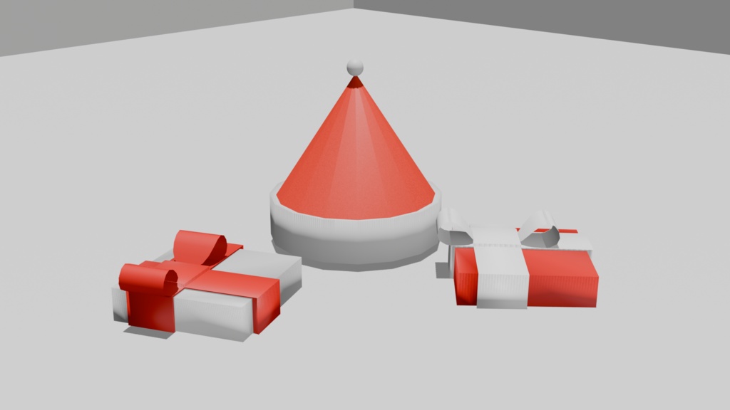 低ポリ3Dクリスマスセット