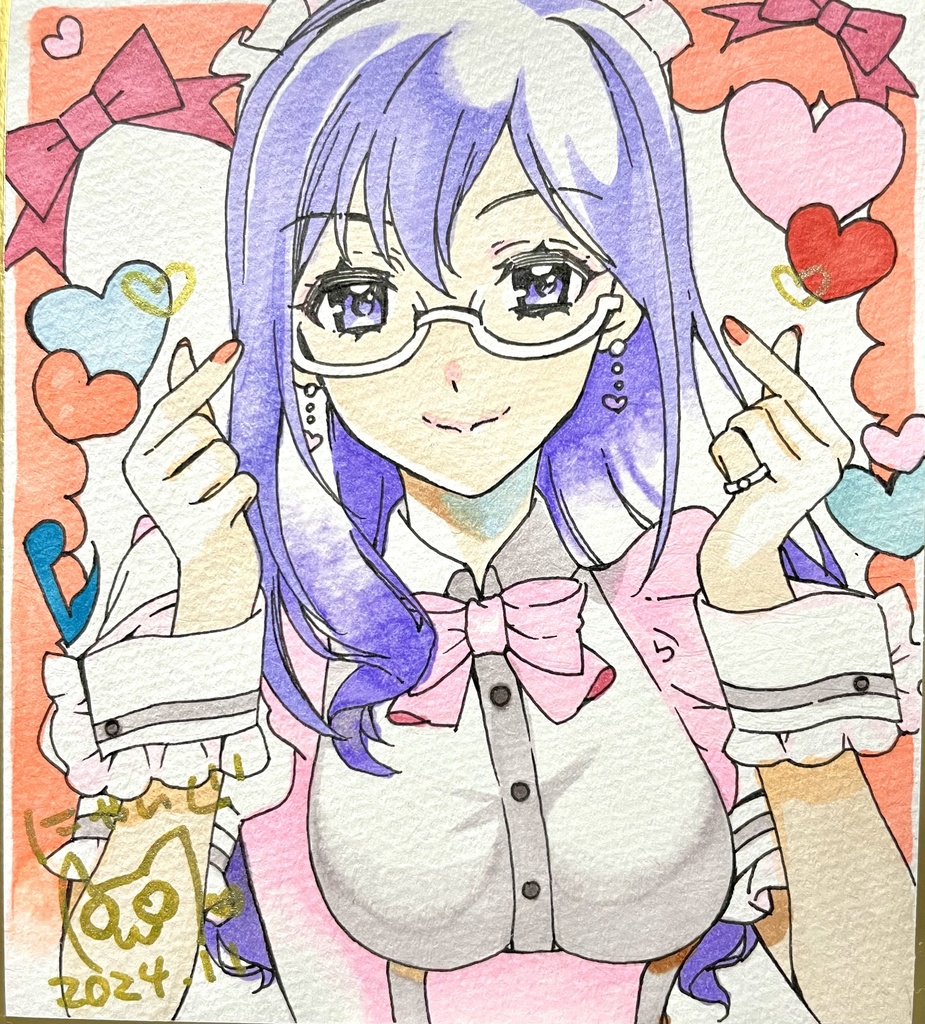八神マキノ　色紙