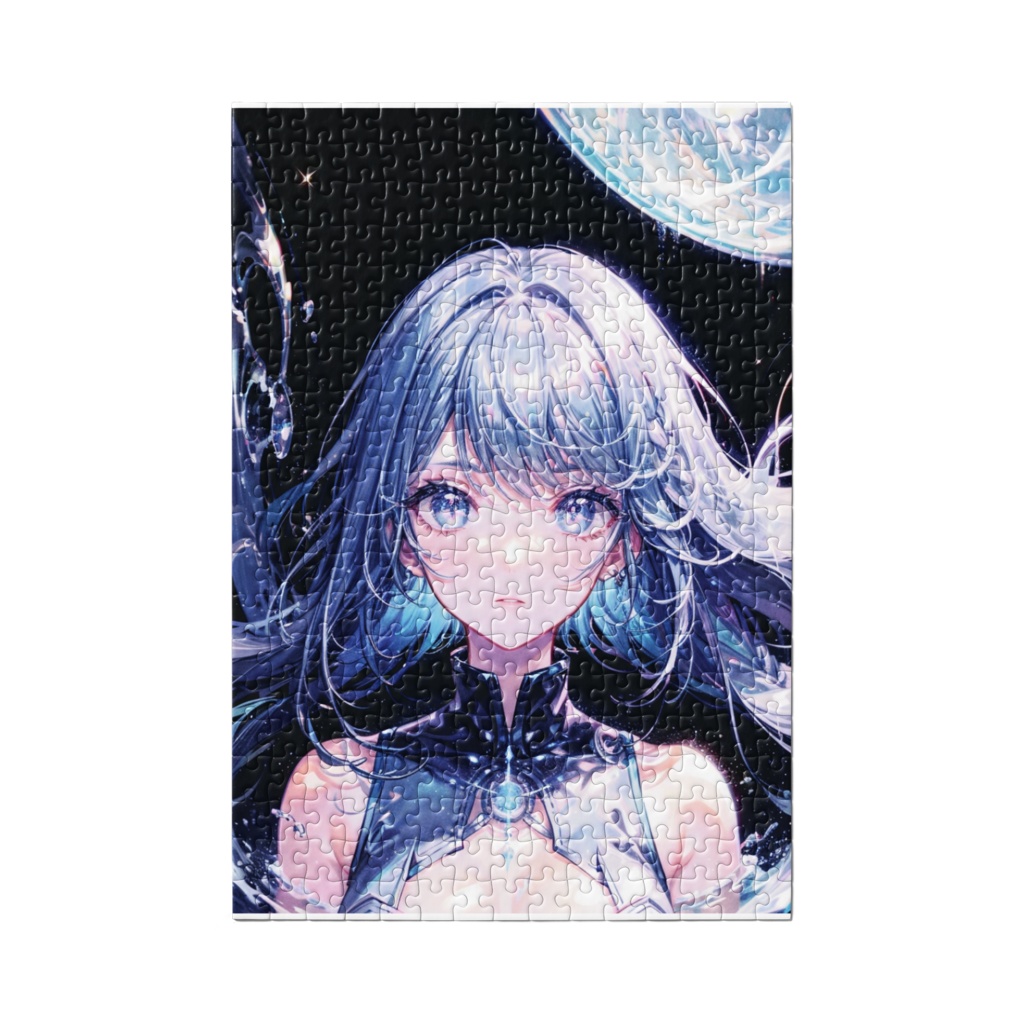 Moonlight Aqua Puzzle ― 月光に揺れる蒼き少女のジグソーパズル