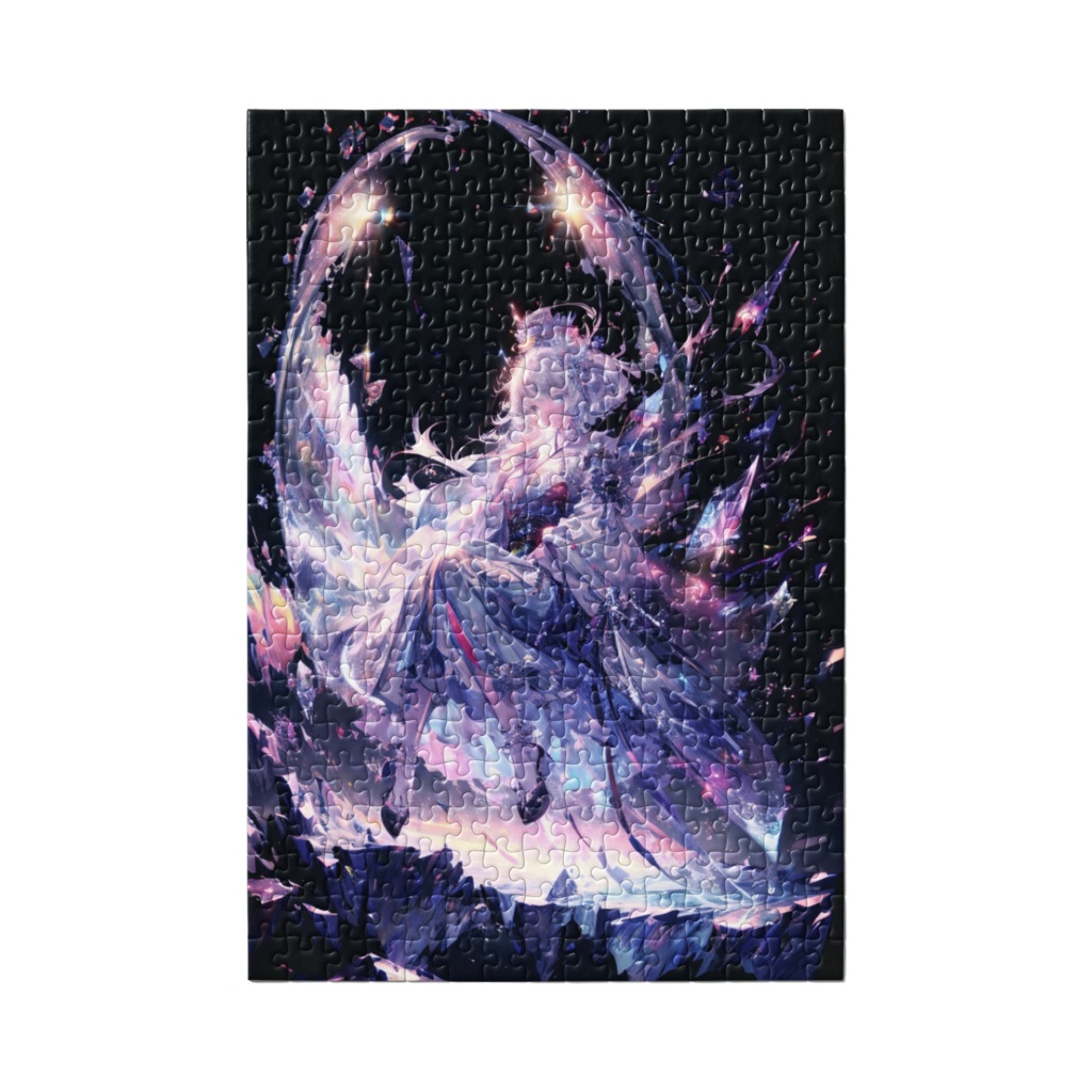 《Crystal Veil Maiden》―光翼に舞う幻想の精霊イラスト