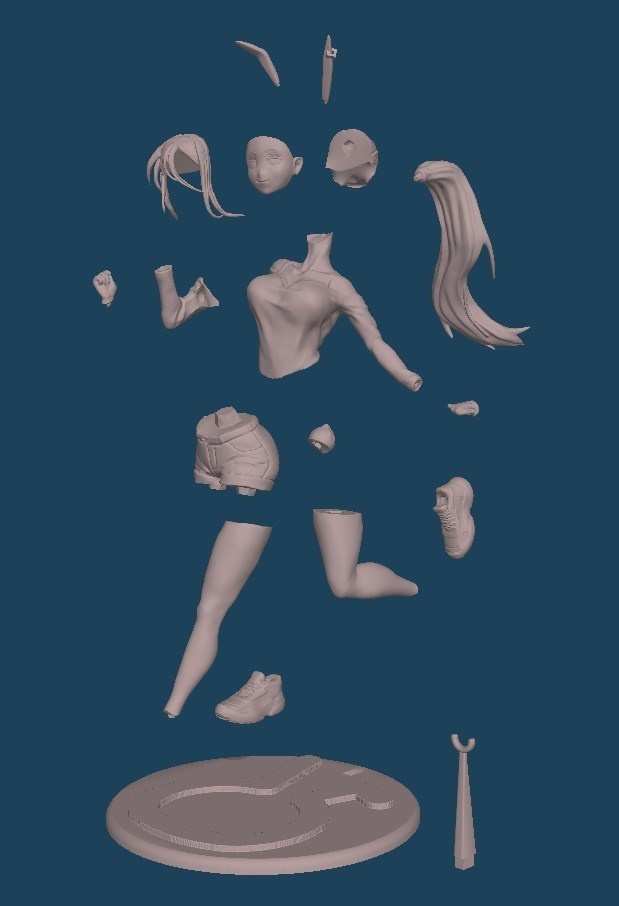 兎美ショーコ 私服フィギュアデータ