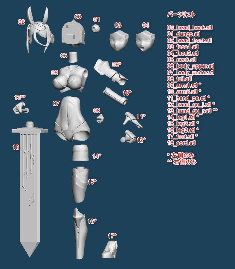 可動フィギュア アーマード兎美ショーコ