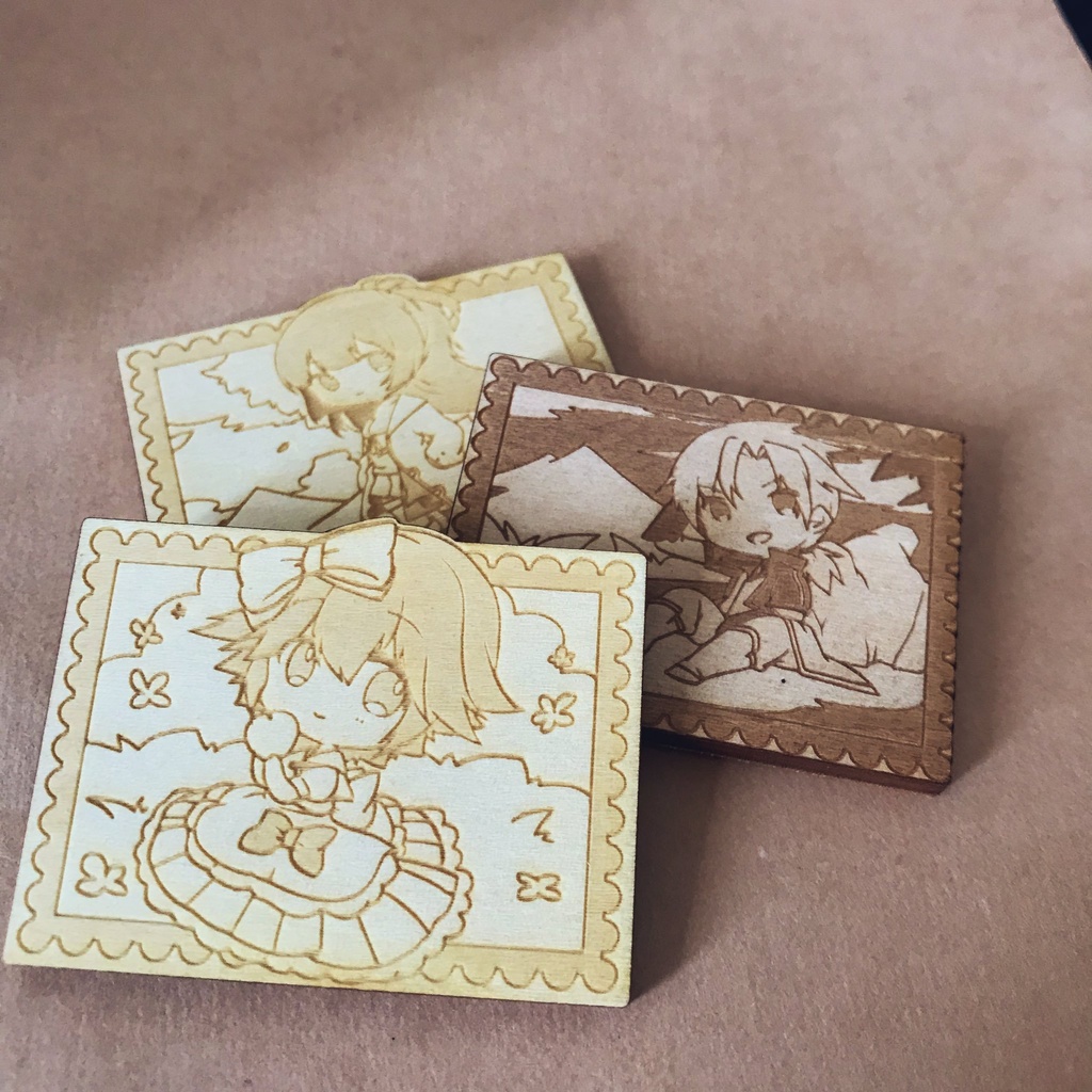 木製キーホルダー(空白A)