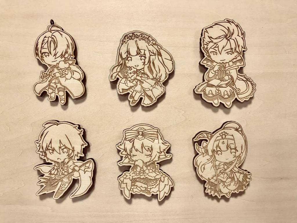 木製キーホルダー