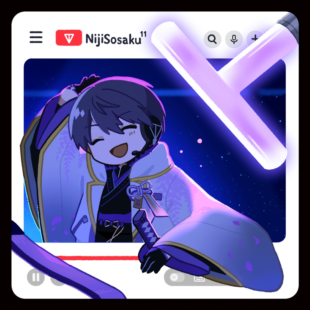 配信風木製バッジ