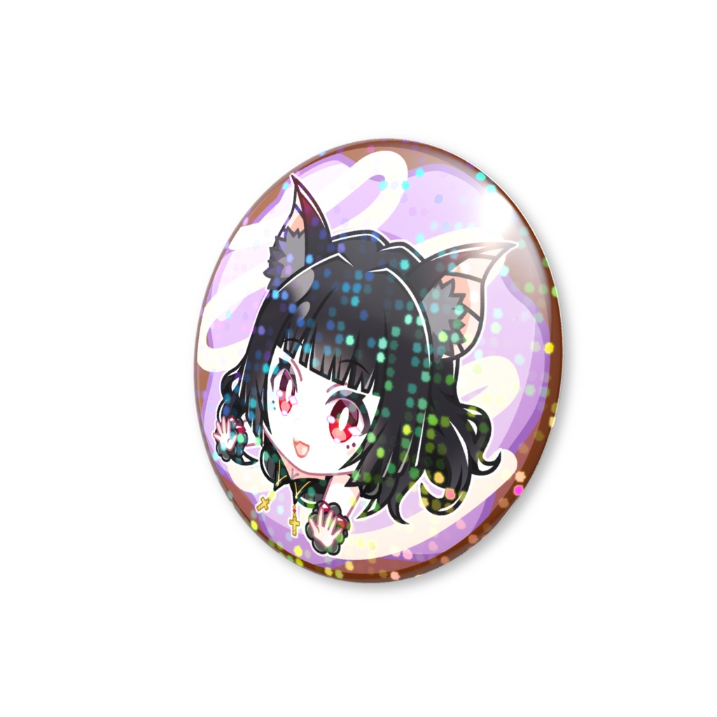 新衣装お披露目記念 ホログラム缶バッジ25mm