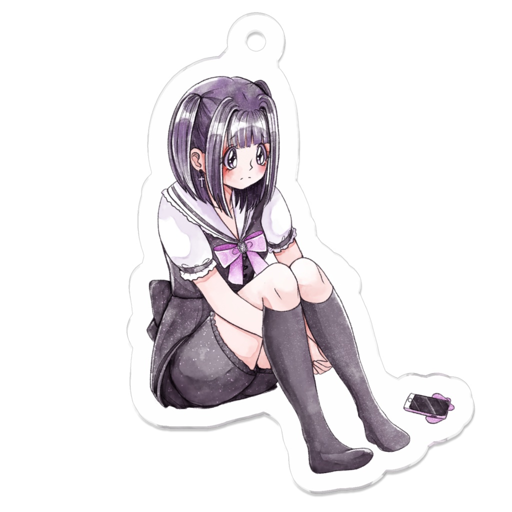 地雷系女子　アクリールキーホルダー