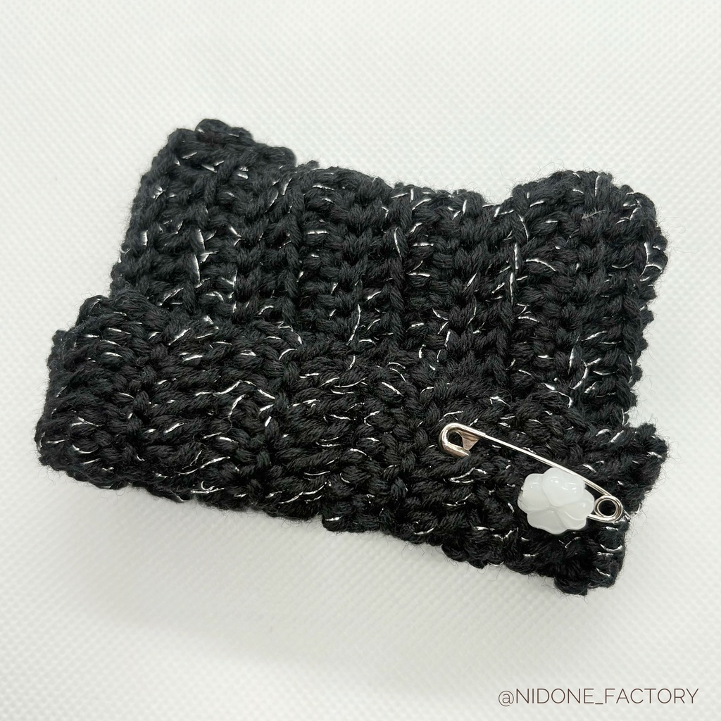 【10cmぬい用帽子】🪩すたいりっしゅねこみみぼうし🐈⬛