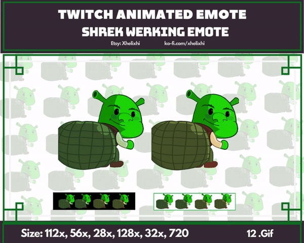 Shrek Twerk Emote Animated
