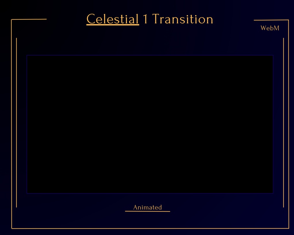 DARK GOLD Celestial Stream Overlay Pack Animated / Be Right Back / Offline / Stream Ending / Starting Soon / Twitch / Youtube