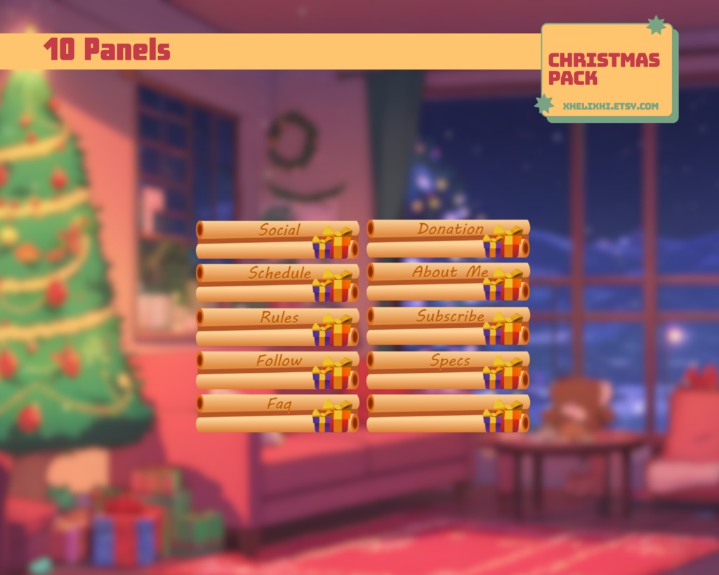CHRISTMAS ANIMATED stream pack overlay
