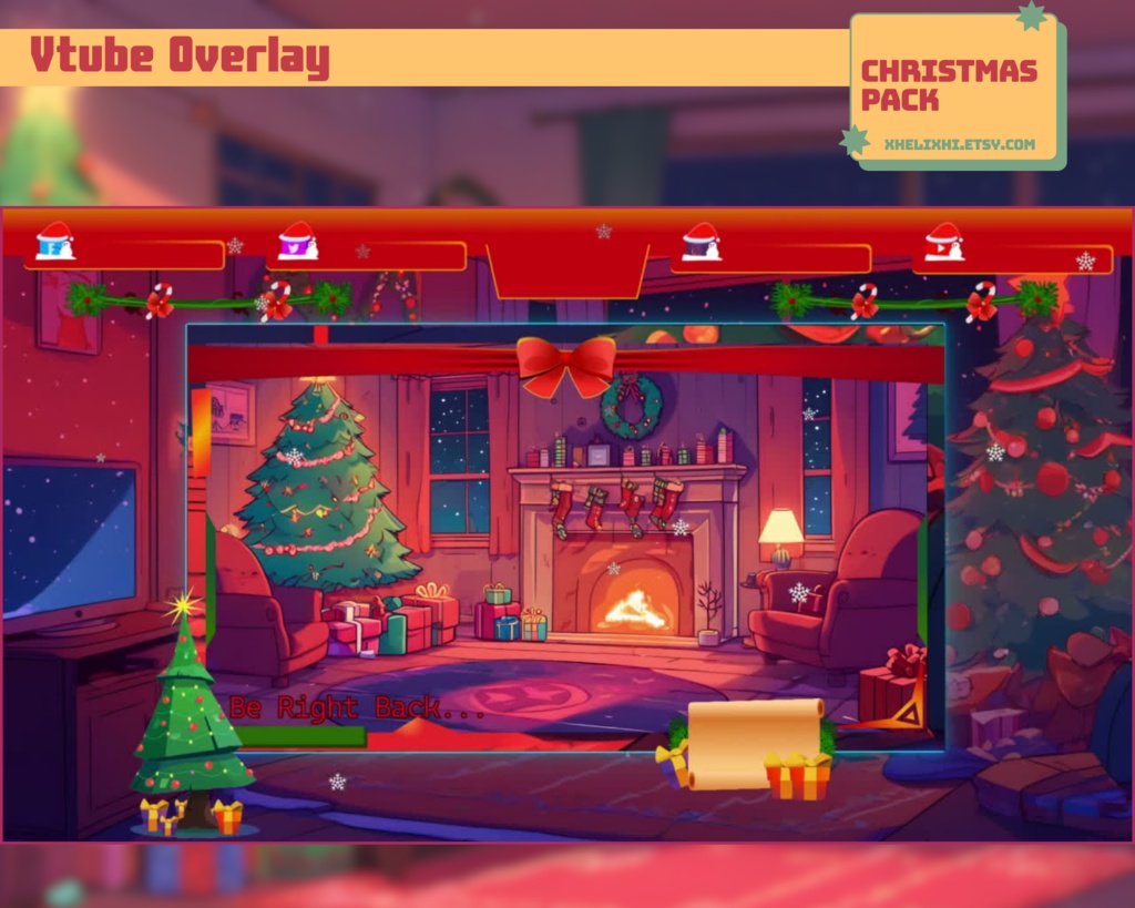 CHRISTMAS ANIMATED stream pack overlay
